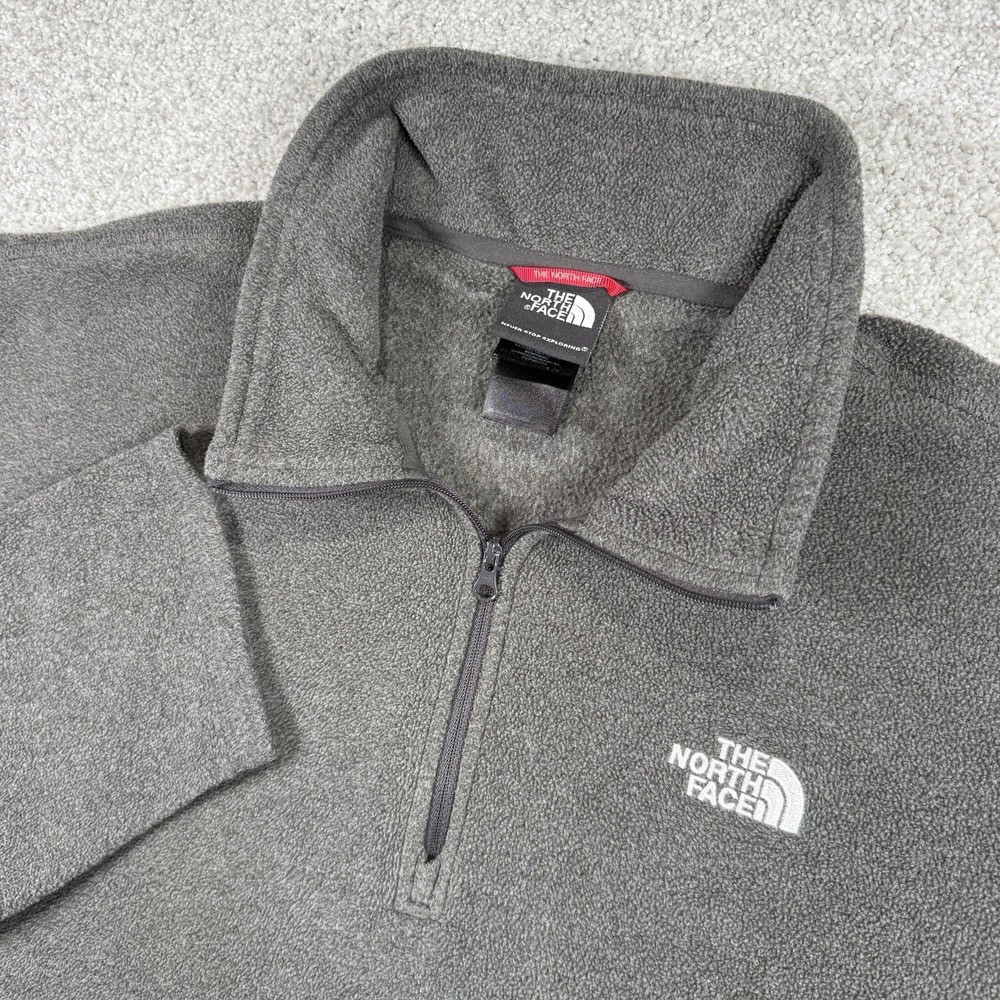 The North Face Men's XL Gray Fleece Classic 1/4 Zip Jacket